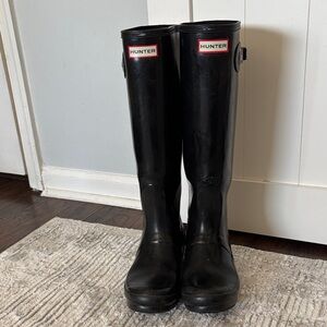 Hunter Black Waterproof Boots